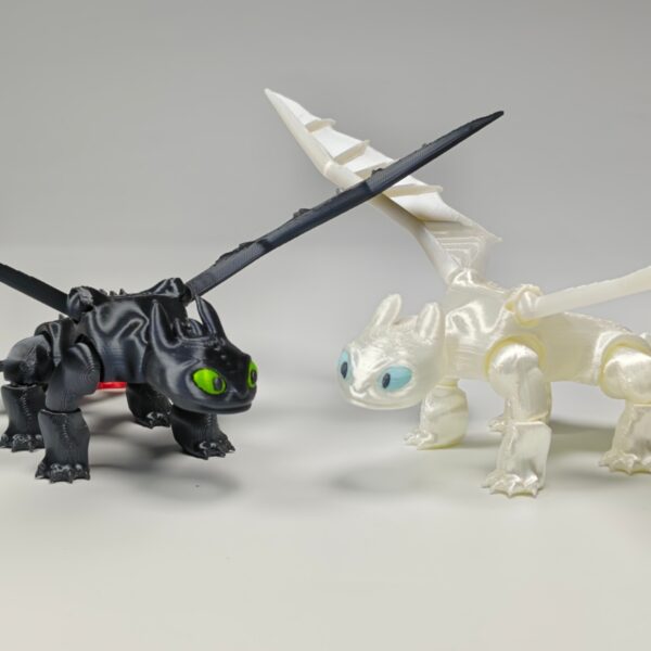 Customizable 3D Printed Toothless Dragon Articulated Model Toy - Image 3