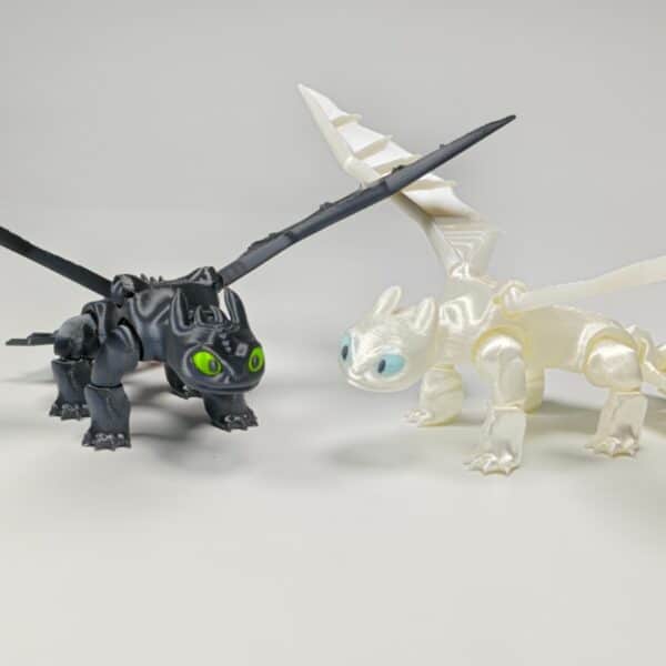 Customizable 3D Printed Toothless Dragon Articulated Model Toy - Image 4