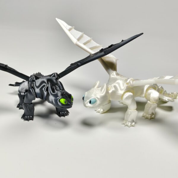 Customizable 3D Printed Toothless Dragon Articulated Model Toy - Image 2
