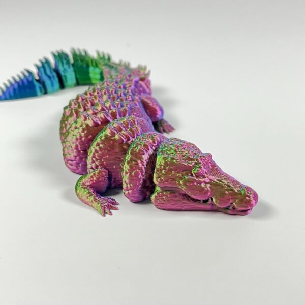 Creative 3D Printed Articulated Crocodile