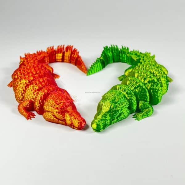 3D Printed Articulated Crocodile