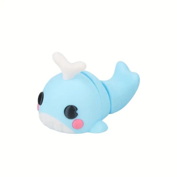Cute 3D Printed Articulated Dolphin Model Toy For Kids - Image 2