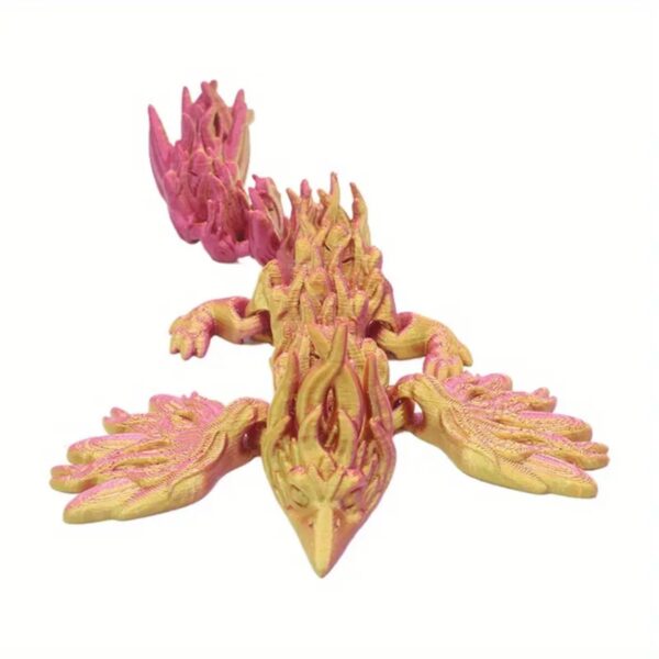 Creative 3D Printed Articulated Firebird Model Toy For Kids - Image 3