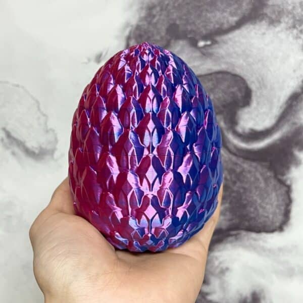 Customizable 3D Printed Moveable Dragon Egg Toy Model - Image 3