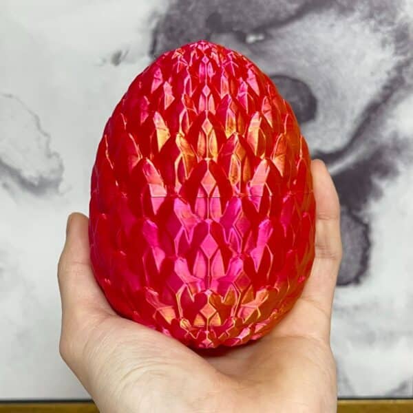 Customizable 3D Printed Moveable Dragon Egg Toy Model - Image 2