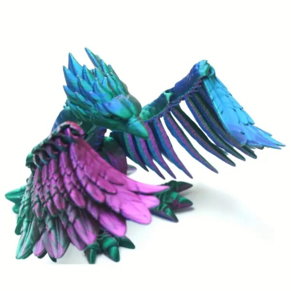 Creative 3D Printed Articulated Phoenix Bird Toy For Kids - Image 2