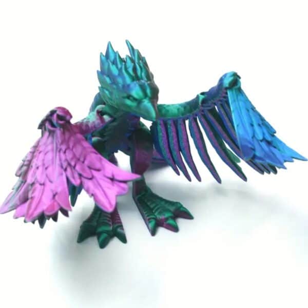 Creative 3D Printed Articulated Phoenix Bird Toy For Kids - Image 3