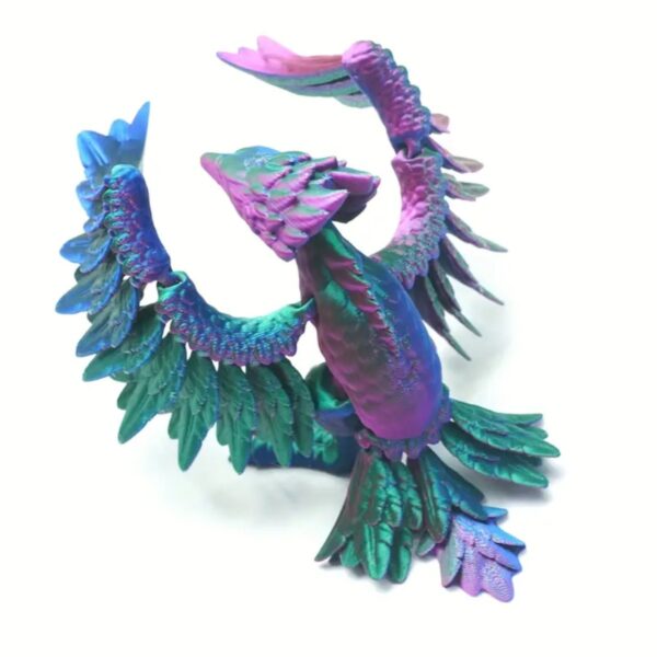 Creative 3D Printed Articulated Phoenix Bird Toy For Kids - Image 5