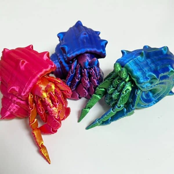 3D Printed Colorful Crab Toy with Moving Joints for Kids - Image 2