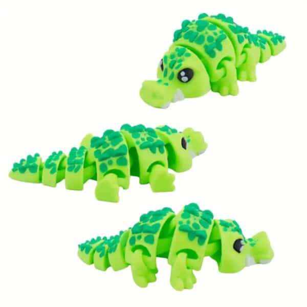 3D Printed Spiny Little Crocodile Toy for Reptile Lovers - Image 2