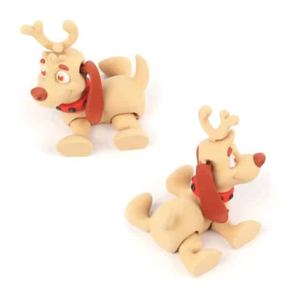 Cute 3D Printed Deer Pug Toy With Rotating Head For Kids - Image 6