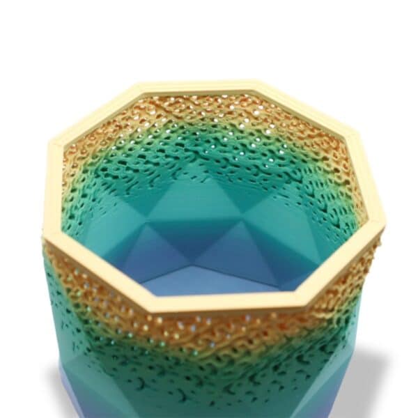 Customizable 3D Printed Multi-Color Plastic Office Pen Holder - Image 6