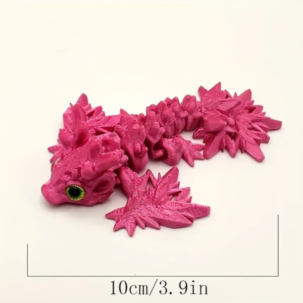 Creative 3D Printed Snowflake Dragon Toy For Kids Fun - Image 4