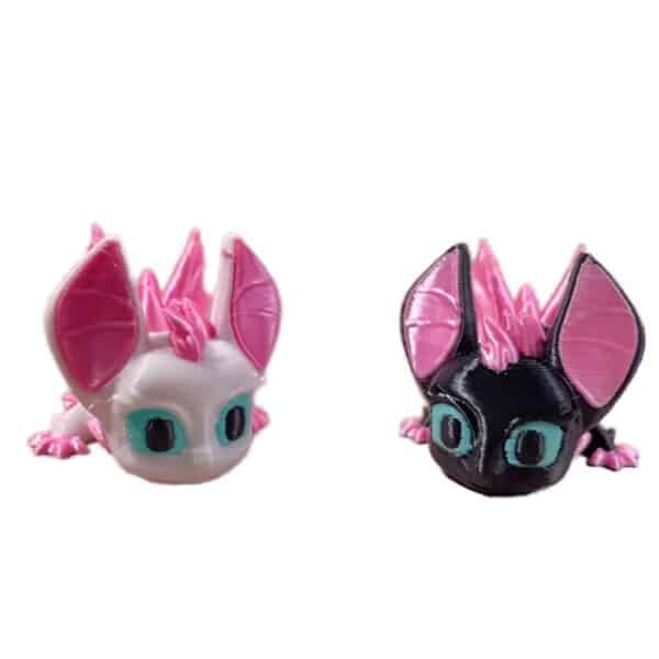 3D Printed Mini Bat Dragon Toy with Movable Joints - Image 3