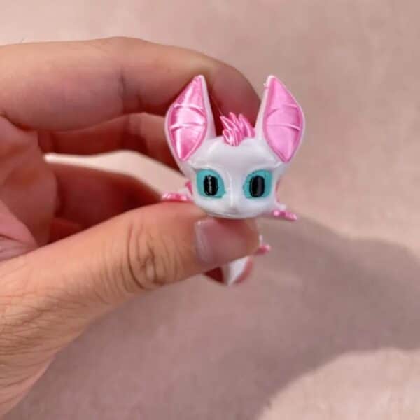 3D Printed Mini Bat Dragon Toy with Movable Joints - Image 4