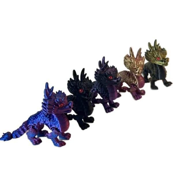 Interactive 3D Printed Dragon Toy with Movable Joints - Image 2