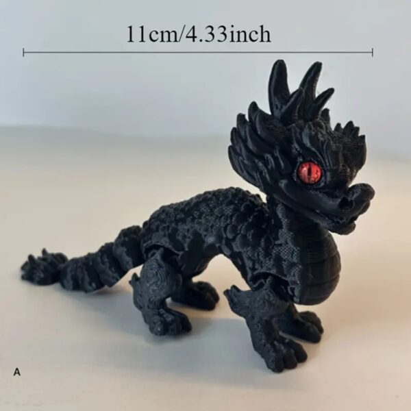 Cute 3D Printed Articulated Dragon Model Toy For Kids - Image 3