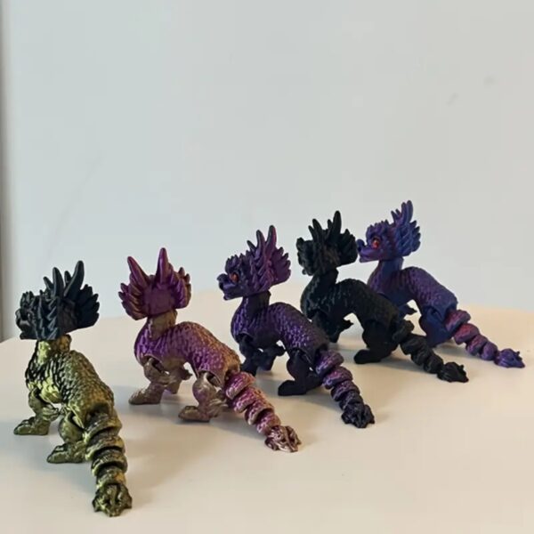 Interactive 3D Printed Dragon Toy with Movable Joints - Image 3