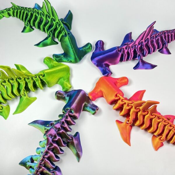 3D Printed Customizable Hammer Shark Toy Model For Kids - Image 2