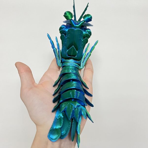 Mantis Shrimp Toy 3D Printed With Articulated Hands for Kids - Image 2
