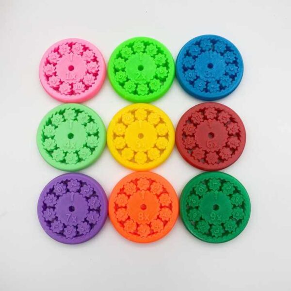 Customizable 3D Printed Math Fidget Spinners for Kids - Image 4