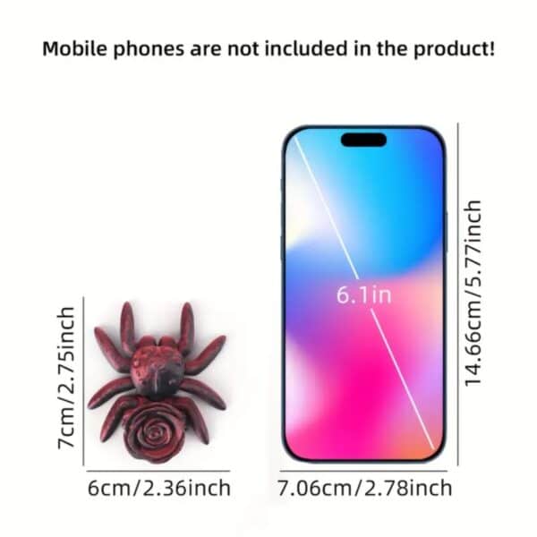 Cute 3D Printed Rose Spider Toy for Imaginative Kids - Image 3