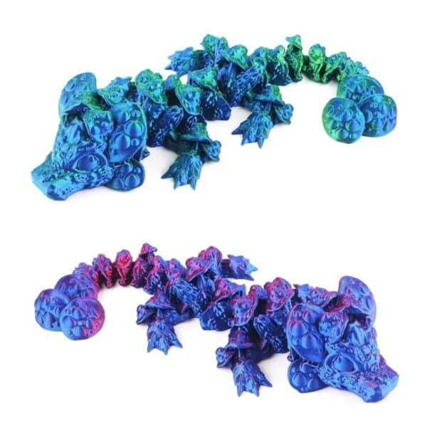 Adorable 3D Printed Mushroom Dragon Toy For Kids - Image 4