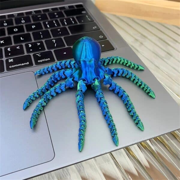 Articulated Octopus with Egg 3D Printed Toy for Children - Image 3