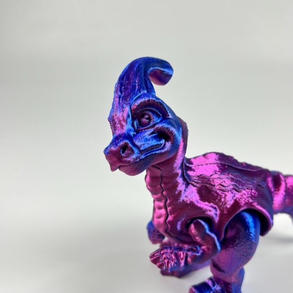 Customized 3D Printed Parasaurolophus Toy Model for Kids - Image 3