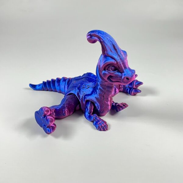 Customized 3D Printed Parasaurolophus Toy Model for Kids - Image 7
