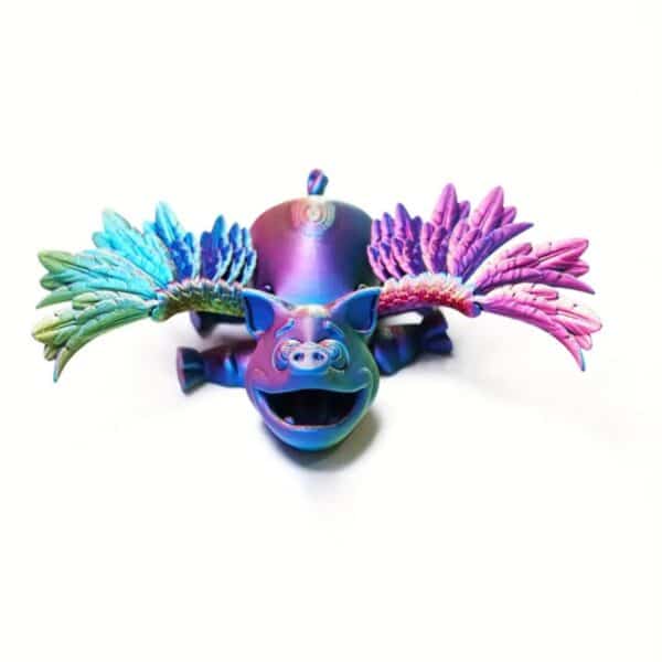 Articulated 3D Printed Little Flying Pig Toy For Kids - Image 5