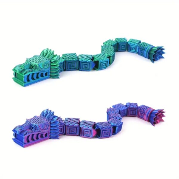 Articulated 3D Printed Square Dragon Toy For kids - Image 4
