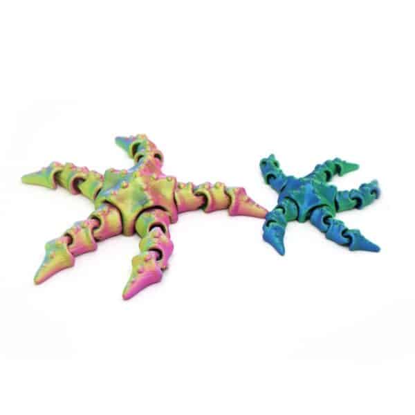 3d Printed Customizable Articulated Starfish Toy for Kids - Image 3