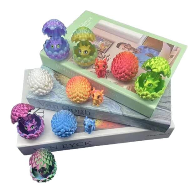 Articulated 3D Printed Mystical Dragon Egg Ornament - Image 2