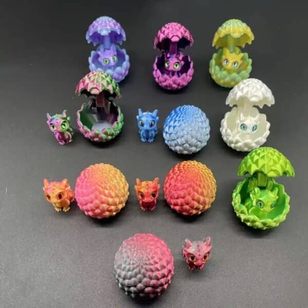 Articulated 3D Printed Mystical Dragon Egg Ornament - Image 4