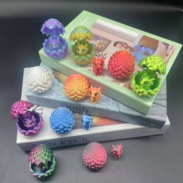 Articulated 3D Printed Mystical Dragon Egg Ornament - Image 5