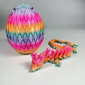 Majestic 3D Printed Crystal Dragon Egg