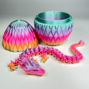 3D Printed Dragon Egg Articulated