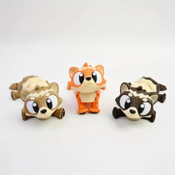 Adorable 3D Printed Articulated Ferret Figurine Toy for Kids - Image 2