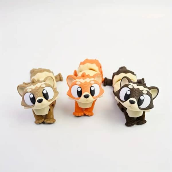 Adorable 3D Printed Articulated Ferret Figurine Toy for Kids - Image 4