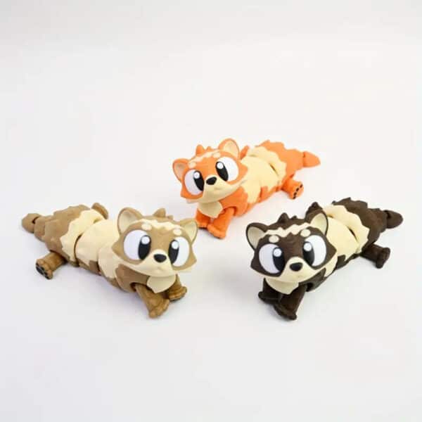 Adorable 3D Printed Articulated Ferret Figurine Toy for Kids - Image 5