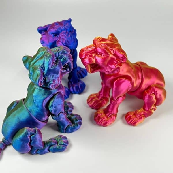 3D Printed Customizable Tiger Articulated Model Toy for Kids - Image 3