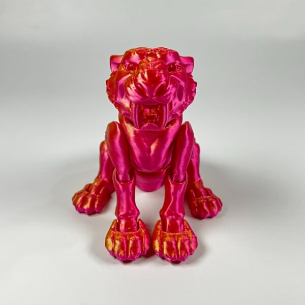3D Printed Customizable Tiger Articulated Model Toy for Kids - Image 5