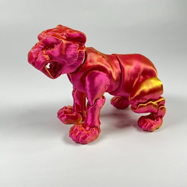 3D Printed Customizable Tiger Articulated Model Toy for Kids - Image 6
