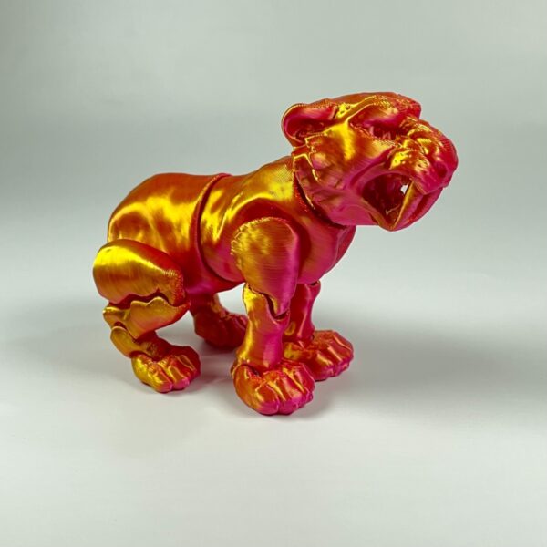 3D Printed Customizable Tiger Articulated Model Toy for Kids - Image 7