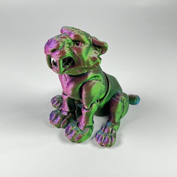 3D Printed Customizable Tiger Articulated Model Toy for Kids - Image 8