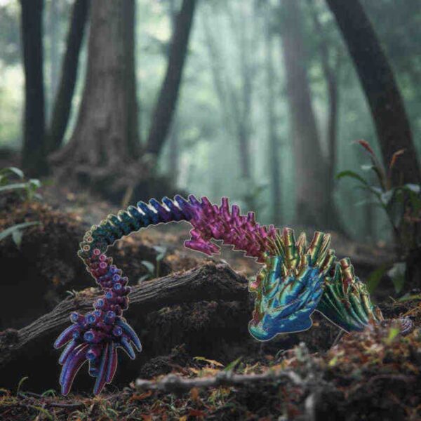 3D Printed Creative Bamboo Dragon Toy Model For Kids - Image 7
