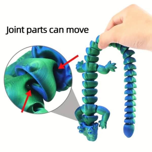 Customized 3D Printed Articulated Flexible Dragon Model Toy - Image 5