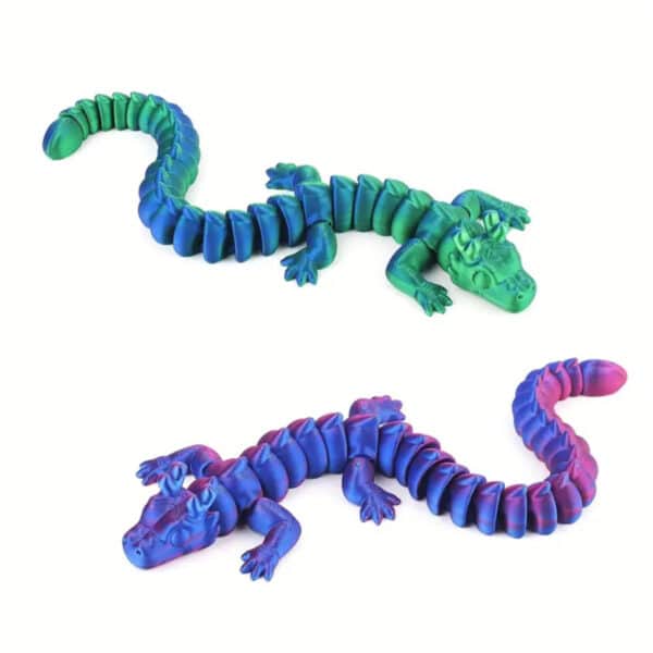 Customized 3D Printed Articulated Flexible Dragon Model Toy - Image 2
