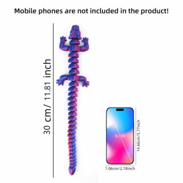 Customized 3D Printed Articulated Flexible Dragon Model Toy - Image 3